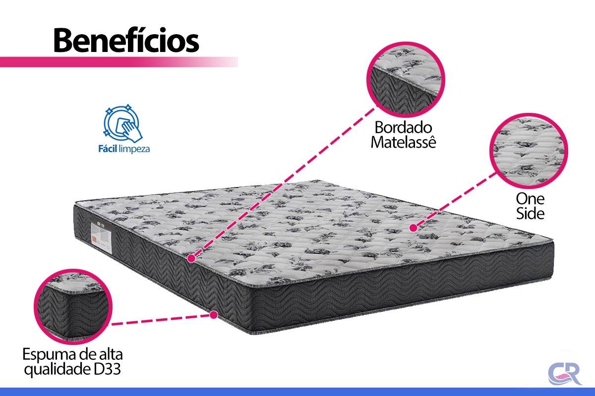 Cama Box CRC +Colchão Ortopédico ISO100 Ortobom