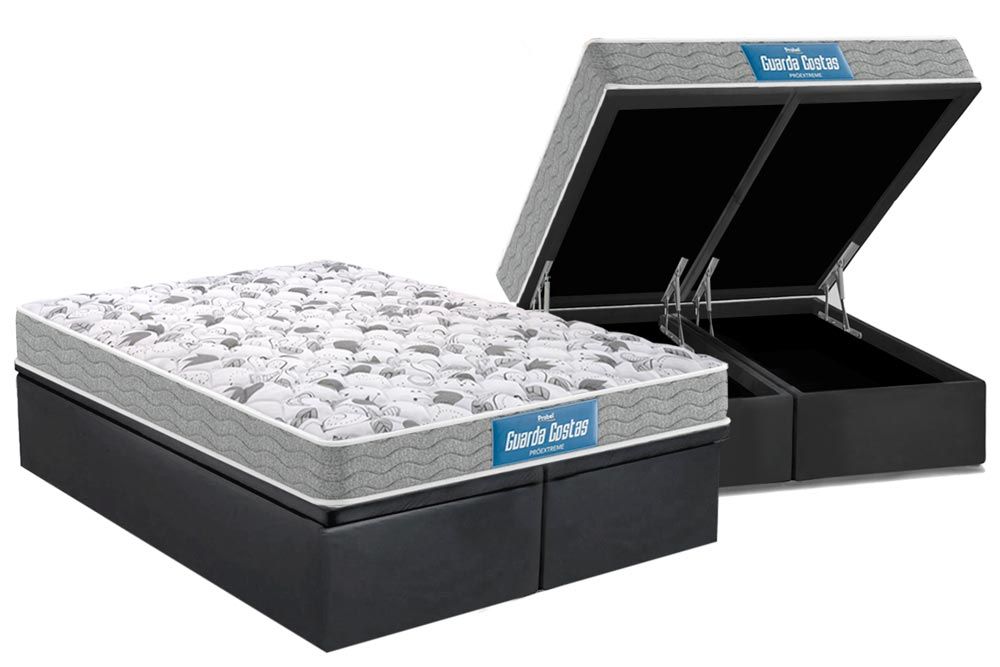 Cama Box Baú CRC +Colchão Ortopédico Extreme Probel
