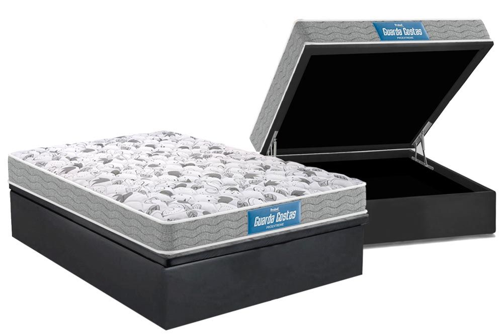 Cama Box Baú CRC +Colchão Ortopédico Extreme Probel