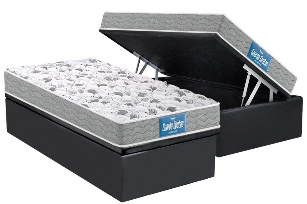 Cama Box Baú CRC +Colchão Ortopédico Extreme Probel