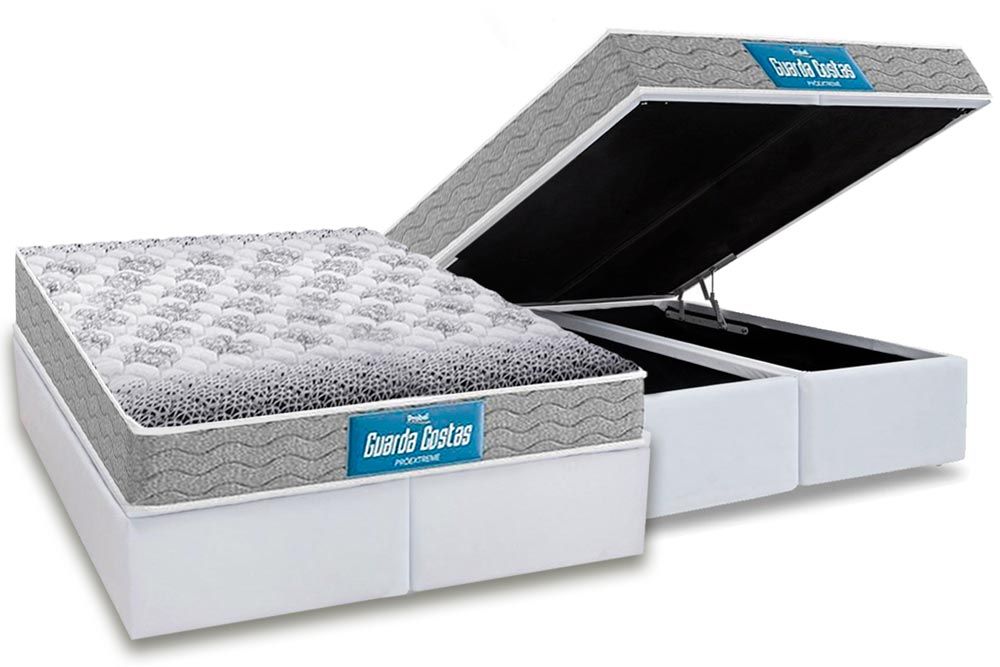 Cama Box Baú CRC +Colchão Ortopédico Extreme Probel