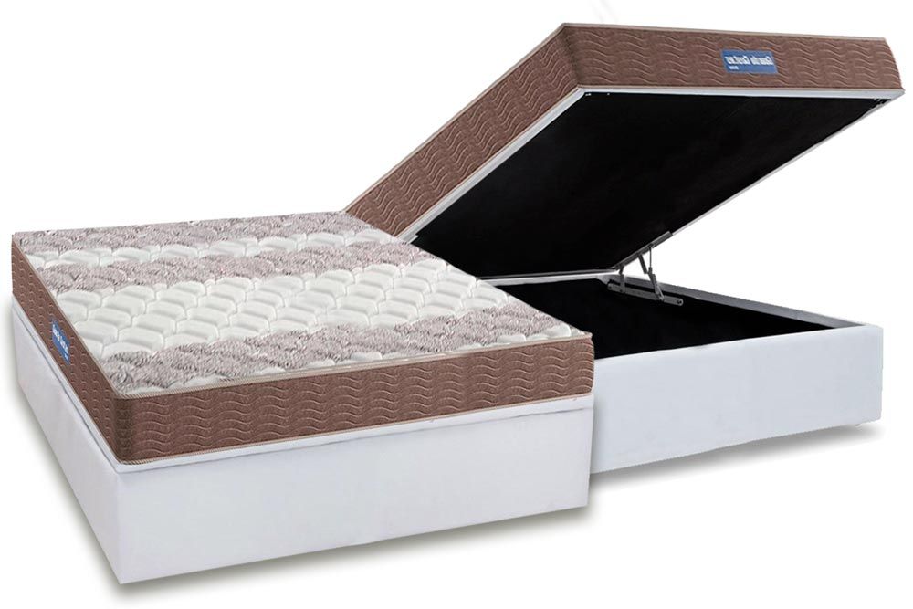 Cama Box Baú CRC +Colchão Ortopédico Intense Probel