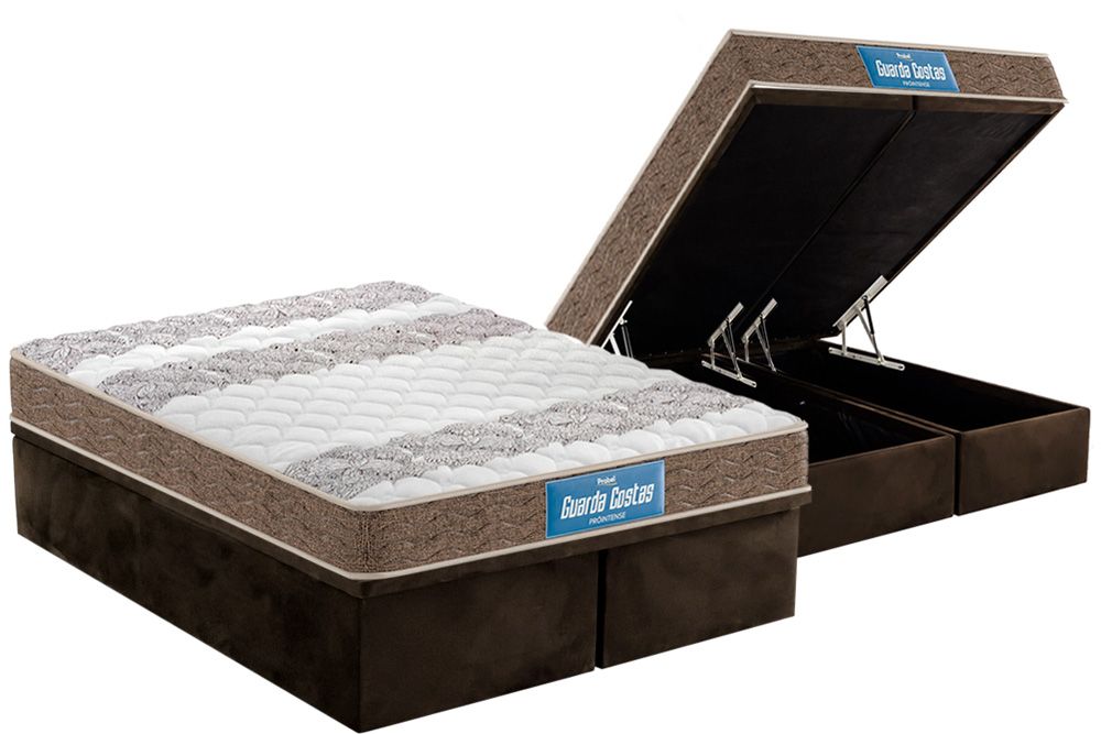 Cama Box Baú CRC +Colchão Ortopédico Intense Probel