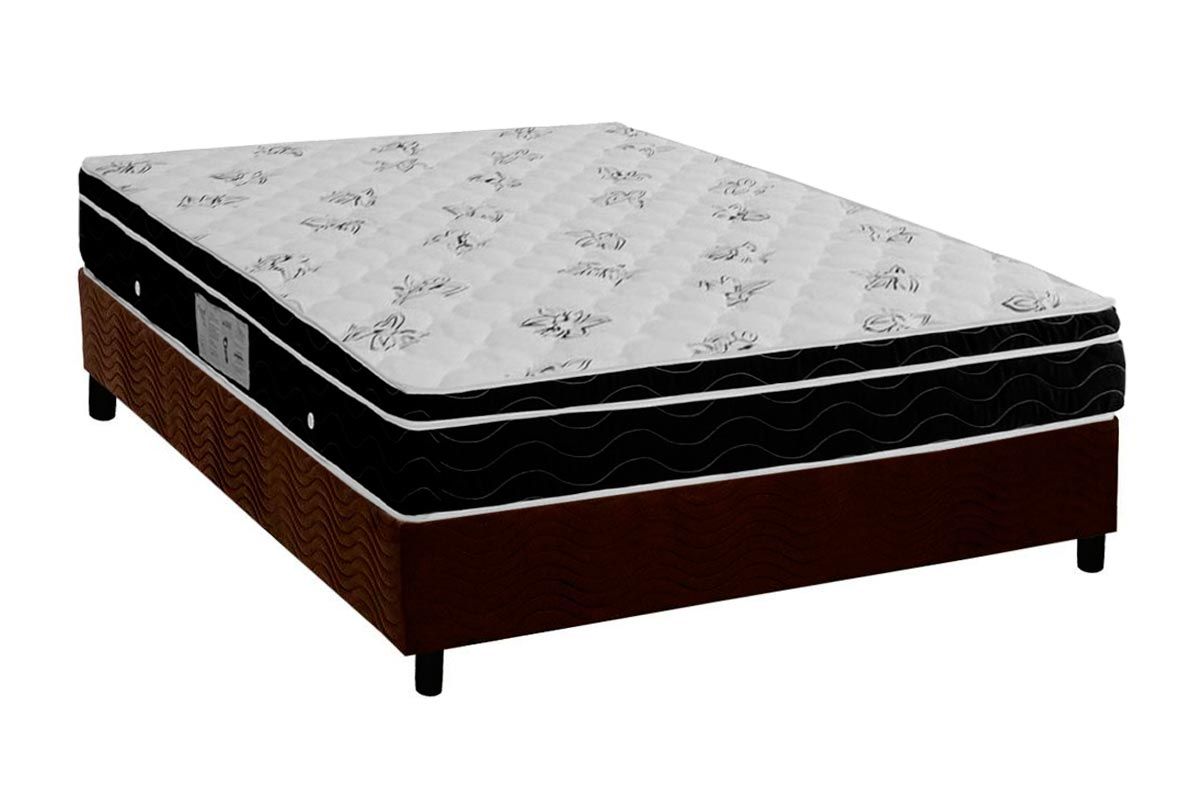 Cama Box CRC +Colchão Molas Physical Ortobom