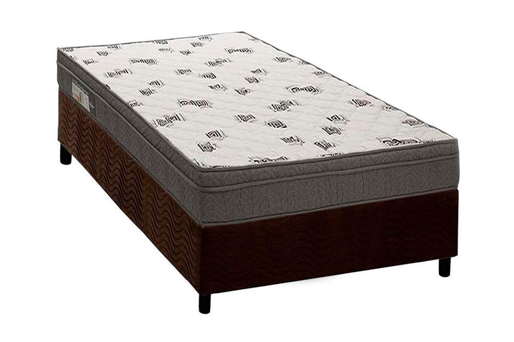 Cama Box CRC +Colchão Espuma D45 Light Ortobom