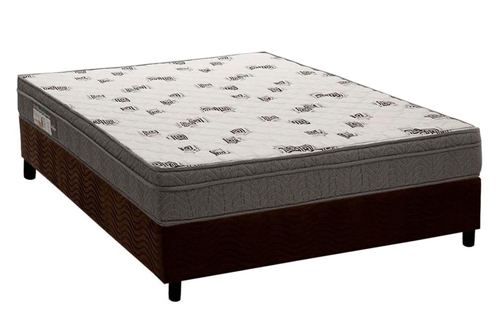 Cama Box CRC +Colchão Espuma D45 Light Ortobom