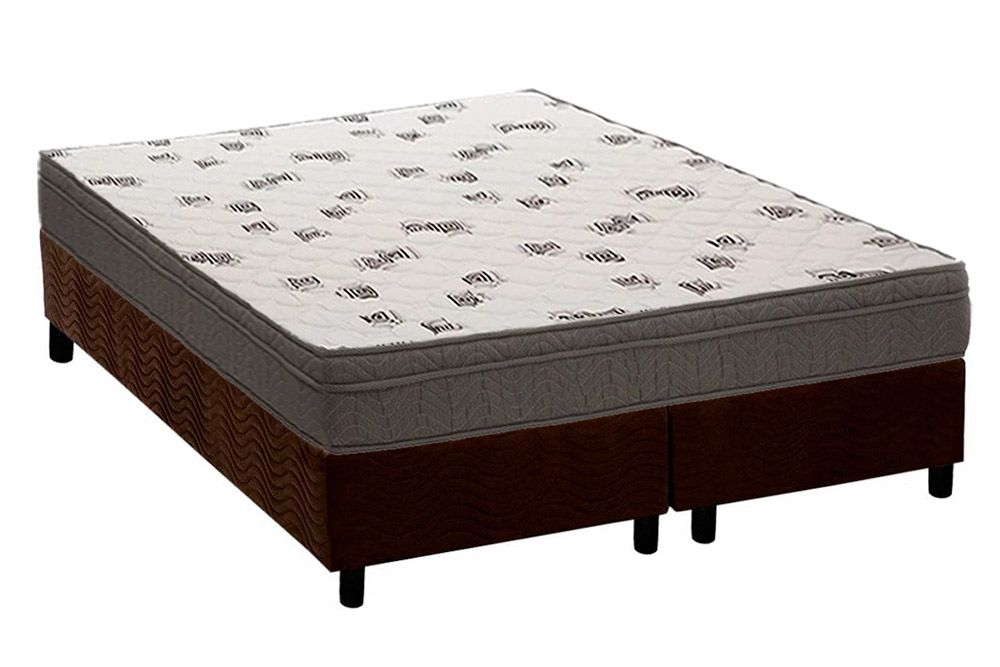 Cama Box CRC +Colchão Espuma D45 Light Ortobom