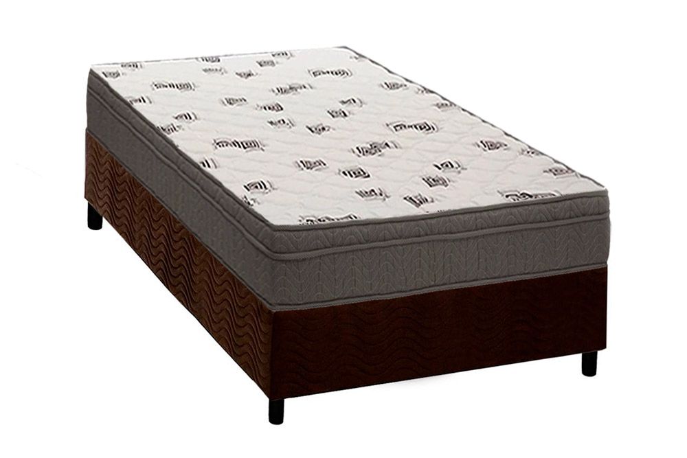 Cama Box CRC +Colchão Espuma D45 Light Ortobom