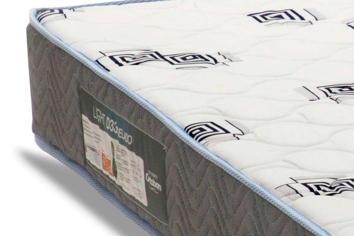 Cama Box Baú CRC +Colchão Espuma D33 Light Ortobom