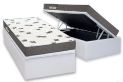 Cama Box Baú Filhão +Colchão Espuma D33 Light Ortobom