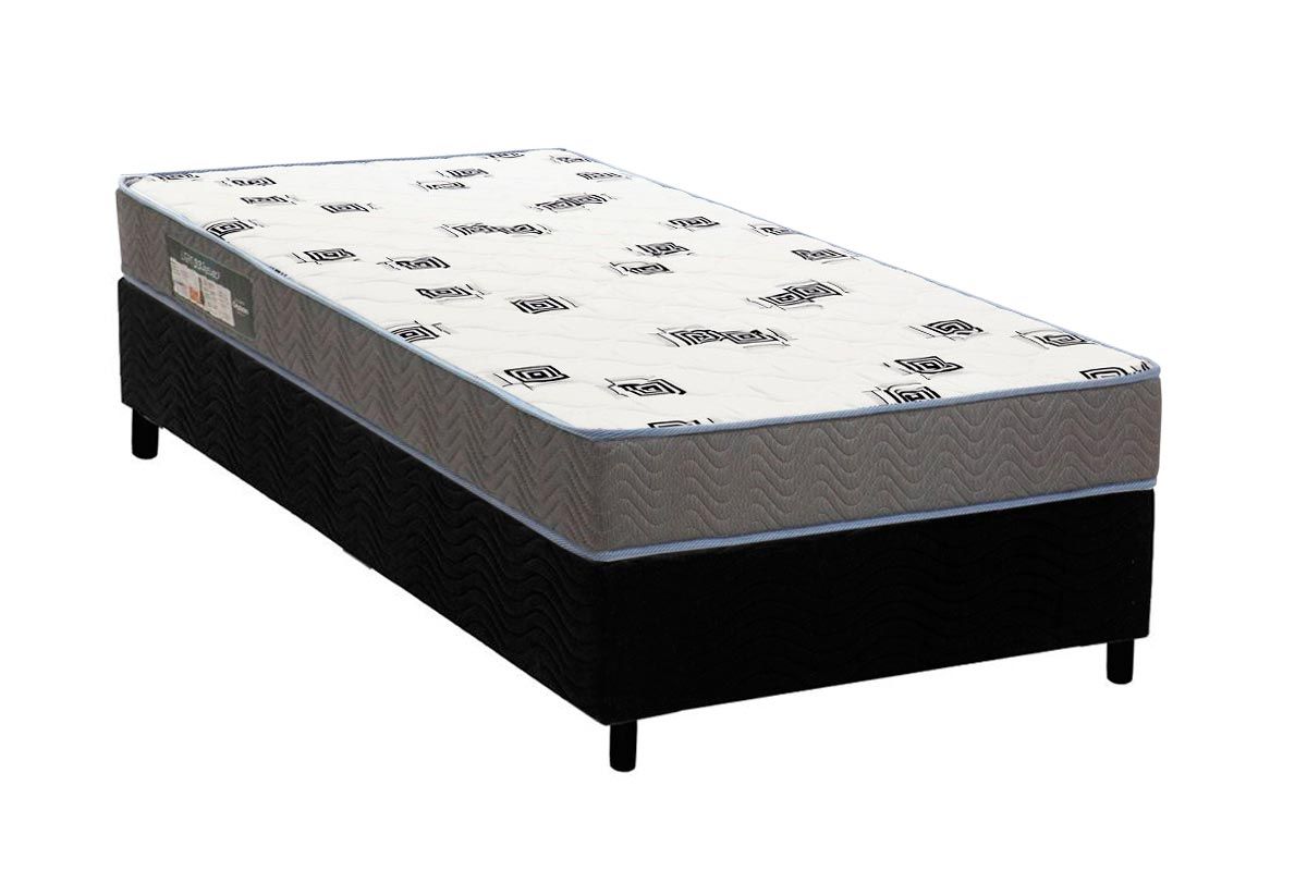 Cama Box CRC +Colchão Espuma D33 Light Ortobom