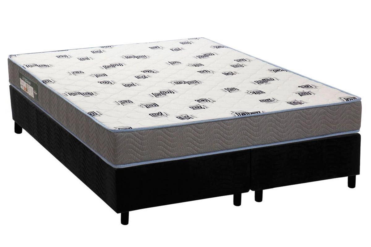 Cama Box CRC +Colchão Espuma D33 Light Ortobom