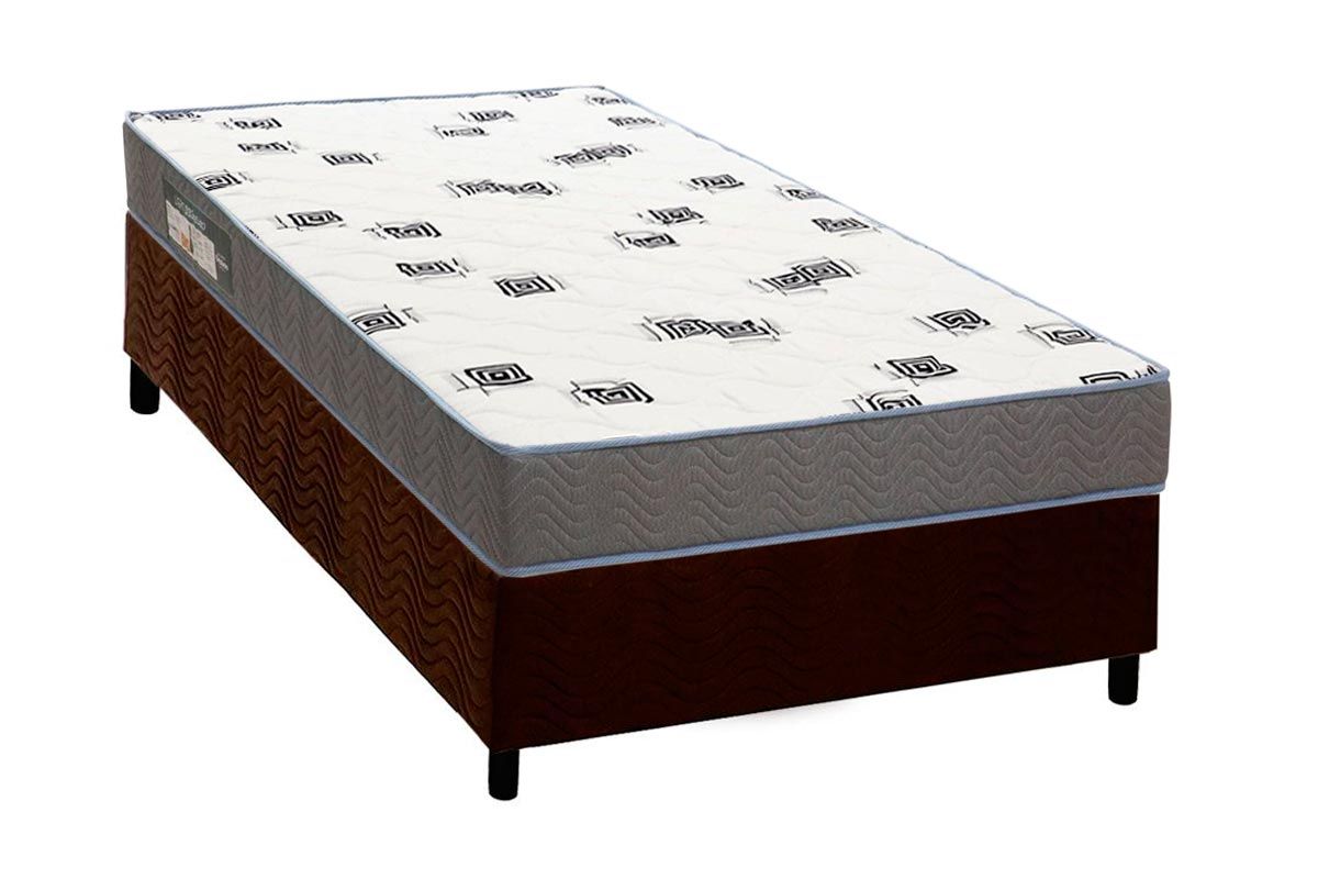 Cama Box CRC +Colchão Espuma D33 Light Ortobom