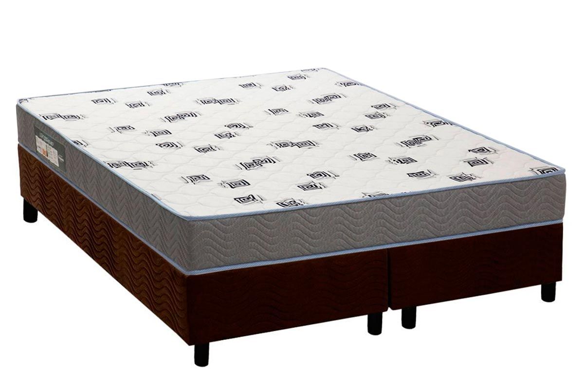 Cama Box CRC +Colchão Espuma D33 Light Ortobom