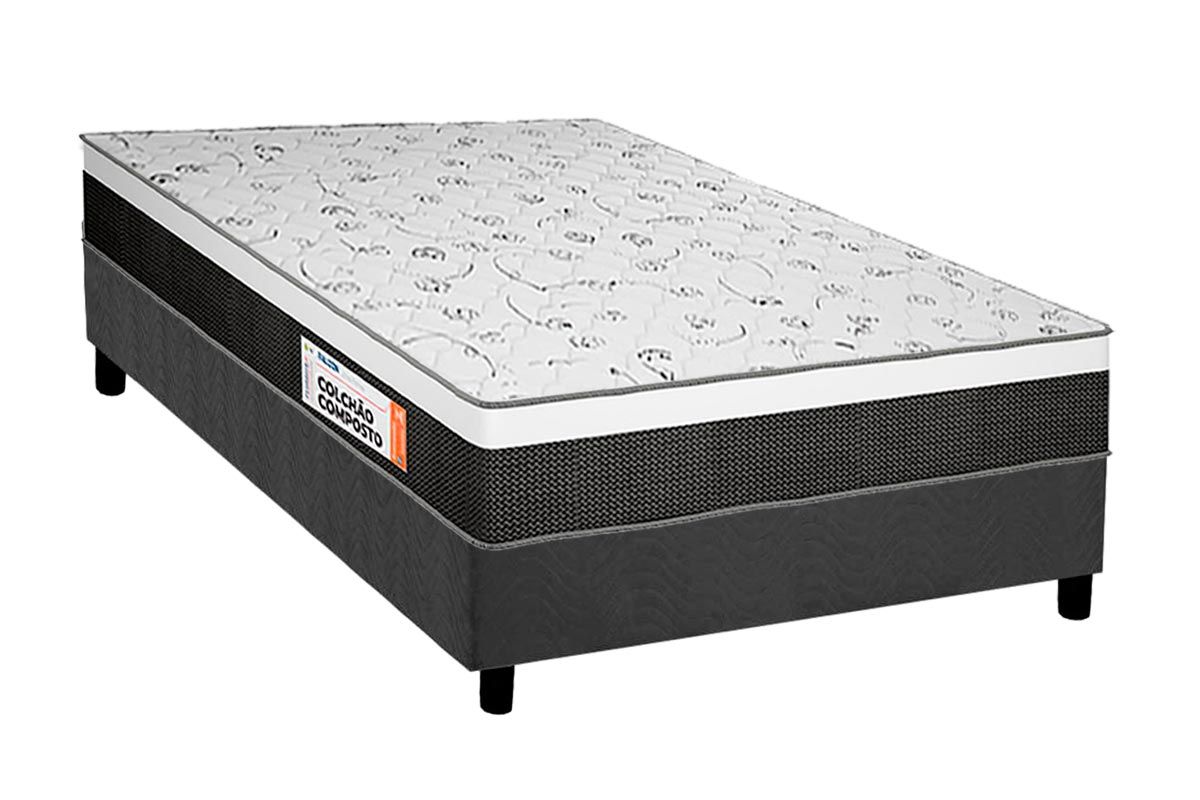 Cama Box CRC +Colchão Ortopédico Falcon Plumatex
