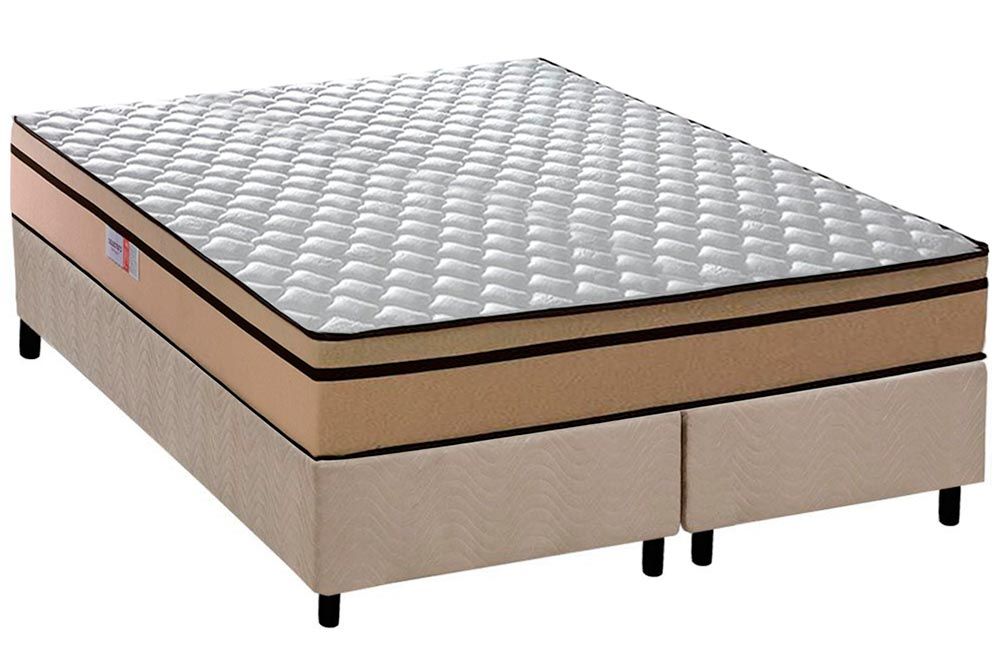 Cama Box CRC +Colchão Ortopédico Selectus Plumatex