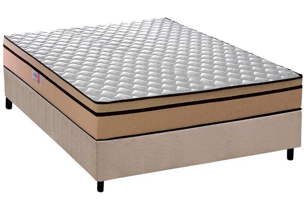 Cama Box CRC +Colchão Ortopédico Selectus Plumatex