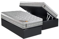 Cama Box Baú Filhão +Colchão Molas Premium Castor
