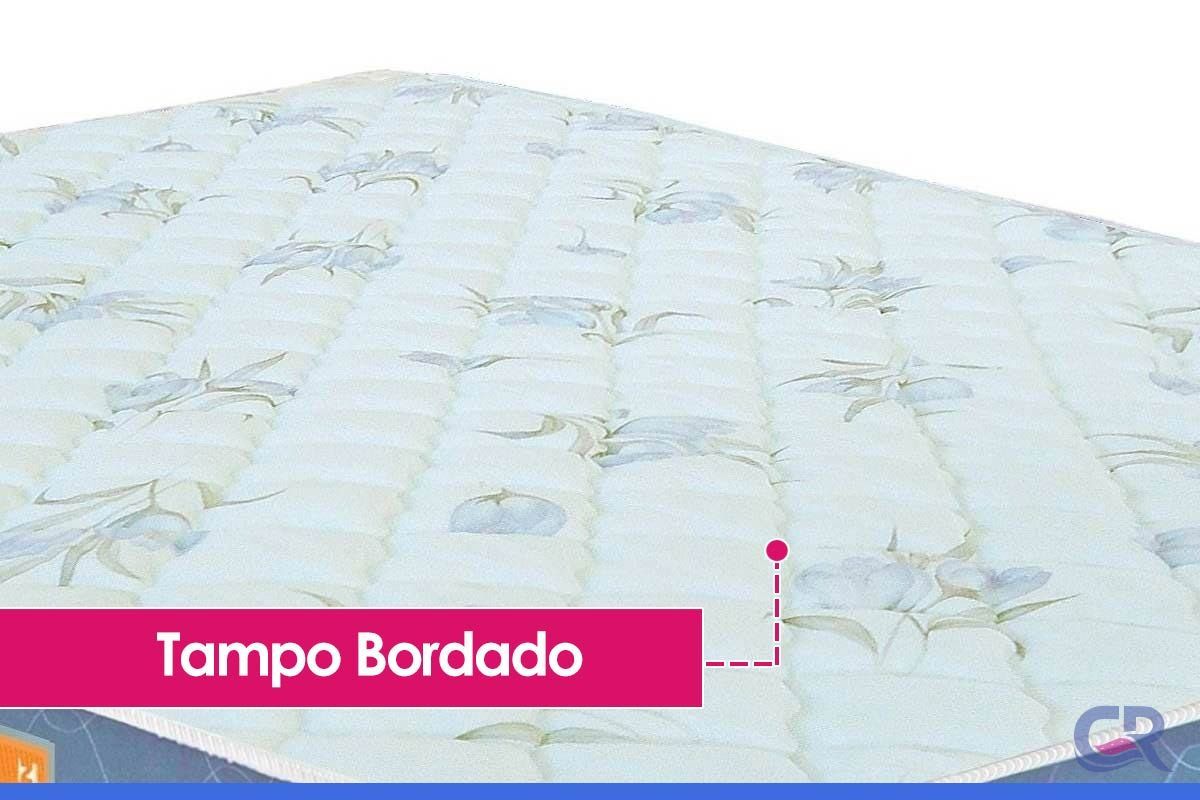 Cama Box Baú CRC +Colchão Espuma D45 SleepMax Castor