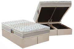 Cama Box Baú Filhão +Colchão Molas Class Castor