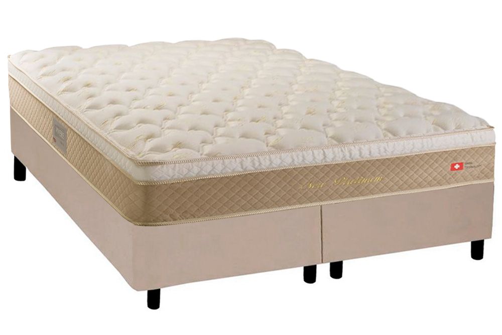 Cama Box CRC +Colchão Molas Platinum Herval