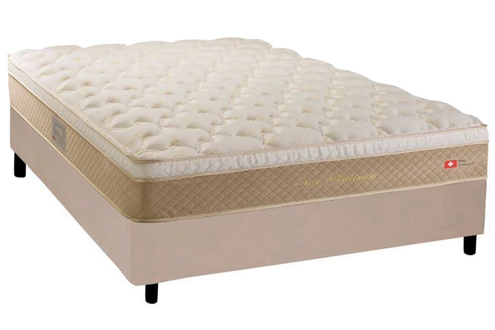 Cama Box CRC +Colchão Molas Platinum Herval