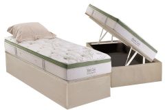 Cama Box Baú Filhão +Colchão Molas MonteCarlo Herval