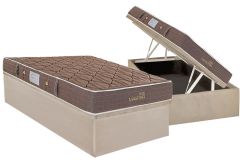 Cama Box Baú Filhão +Colchão Molas Suite Master Herval