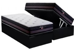 Cama Box Baú Filhão +Colchão Molas Málaga Herval