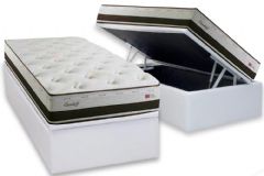 Cama Box Baú Filhão +Colchão Molas Cardiff Herval