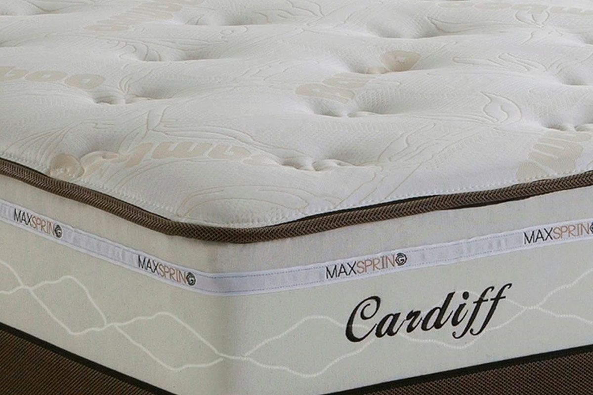 Cama Box Baú CRC +Colchão Molas Cardiff Herval