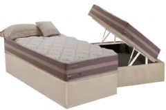 Cama Box Baú Filhão +Colchão Molas Casablanca Herval