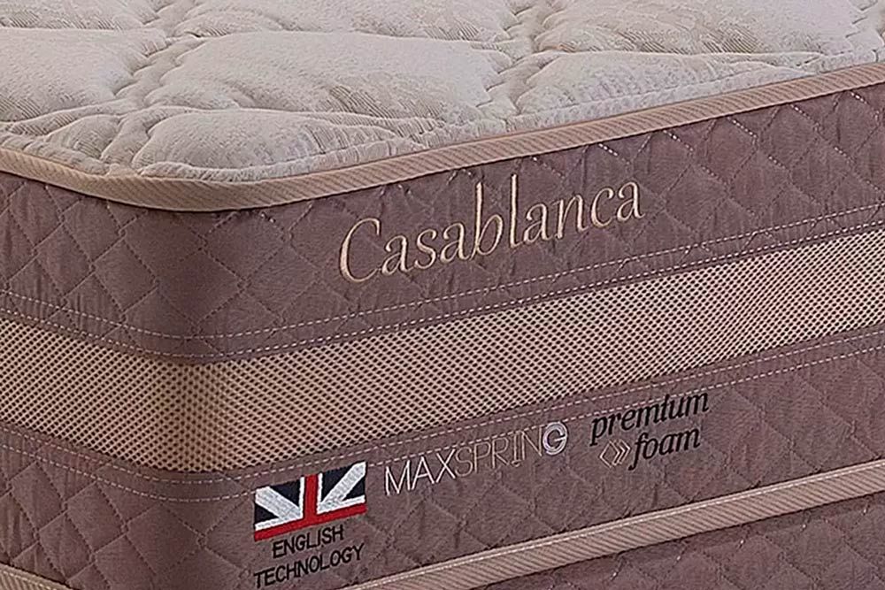 Cama Box Baú CRC +Colchão Molas Casablanca Herval