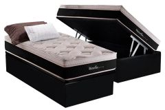 Cama Box Baú Filhão +Colchão Molas Marselha Herval