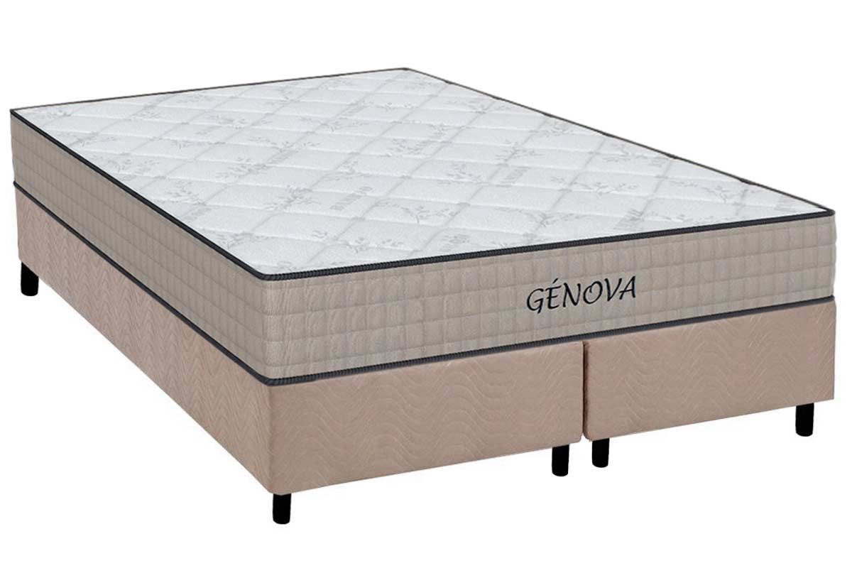 Cama Box CRC +Colchão Espuma D45 Genova Orthoflex