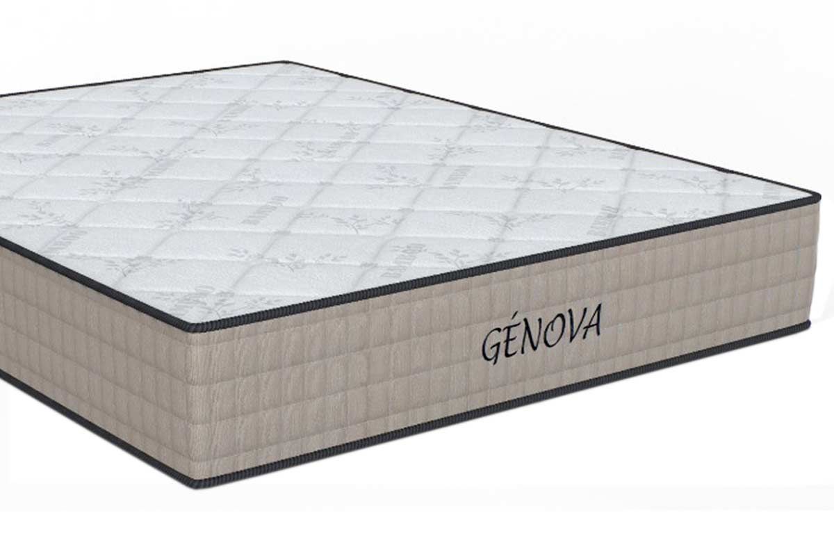 Cama Box Baú: Colchão Espuma D45 Orthoflex Genova + Base CRC Suede Clean