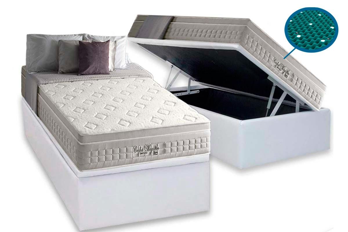 Cama Baú CRC +Colchão Magnético Confort Anjos