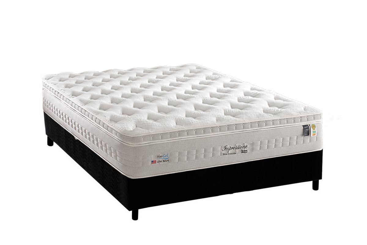Cama Box CRC +Colchão Molas Impressione Anjos