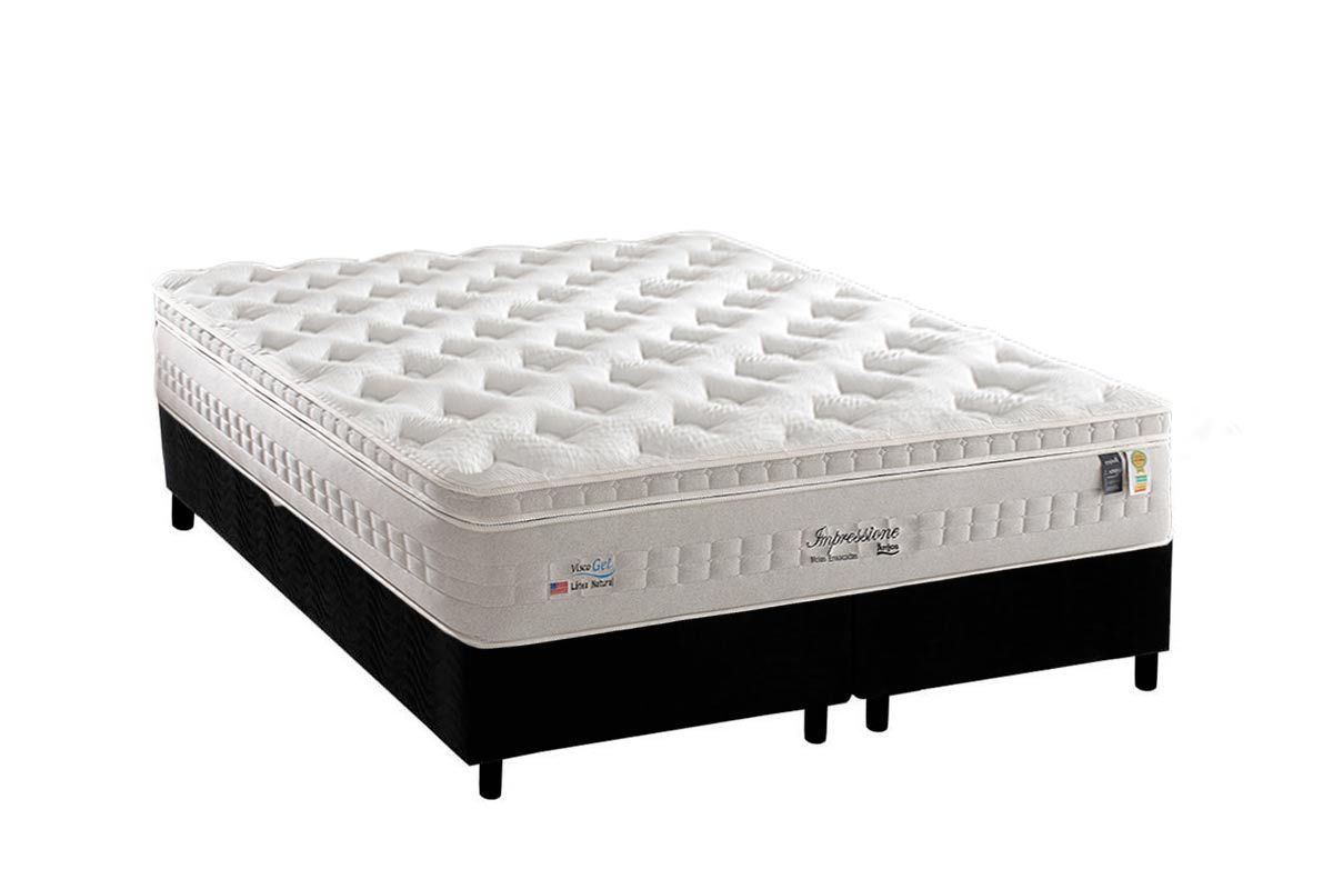 Cama Box CRC +Colchão Molas Impressione Anjos