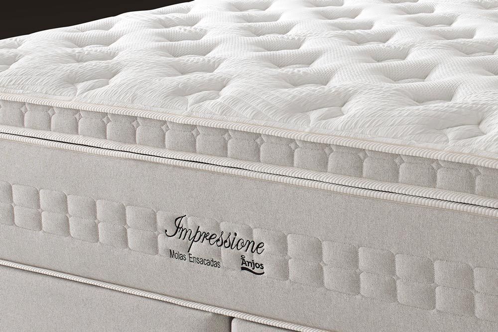 Cama Box Baú CRC +Colchão Molas Impressione Anjos