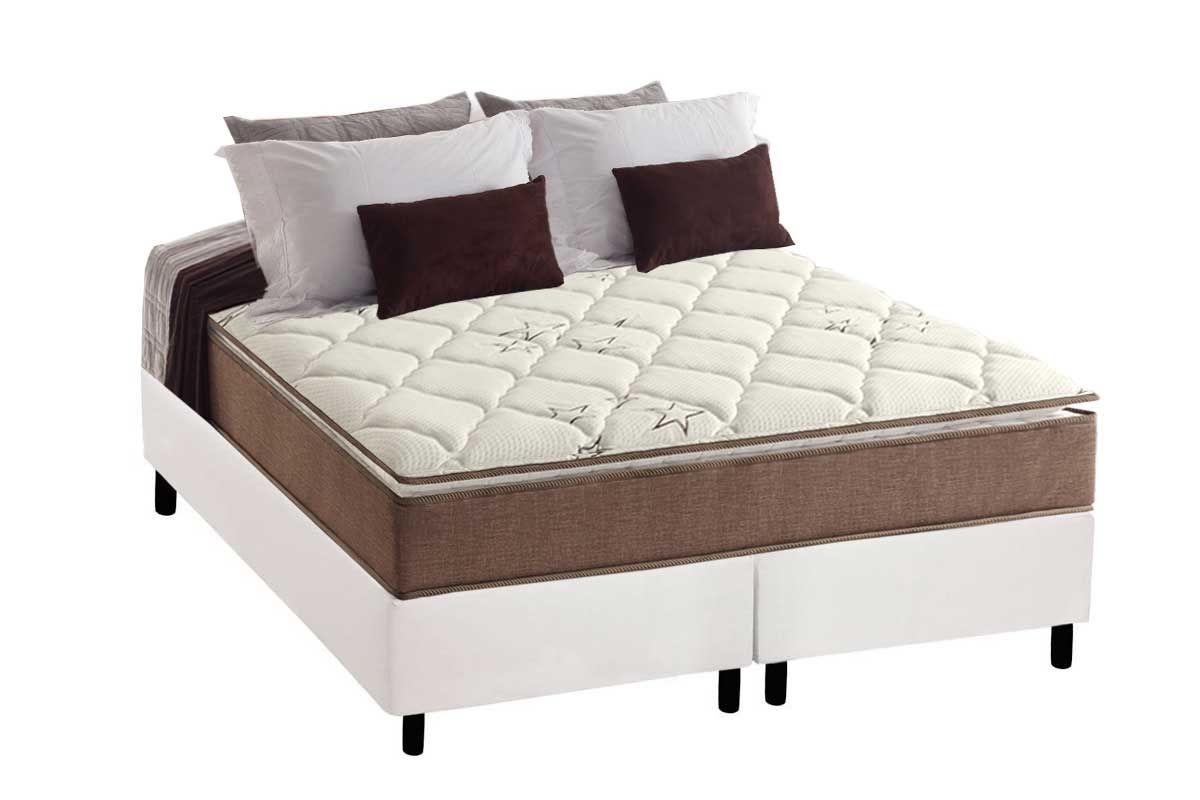 Cama Box CRC +Colchão Ortopédico Star Anjos