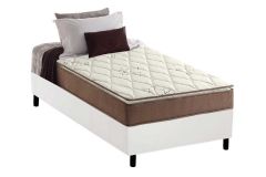 Conjunto Box: Colchão Anatômico D Angelis Anjos D28 / AG65 Star + Base CRC Courano White
