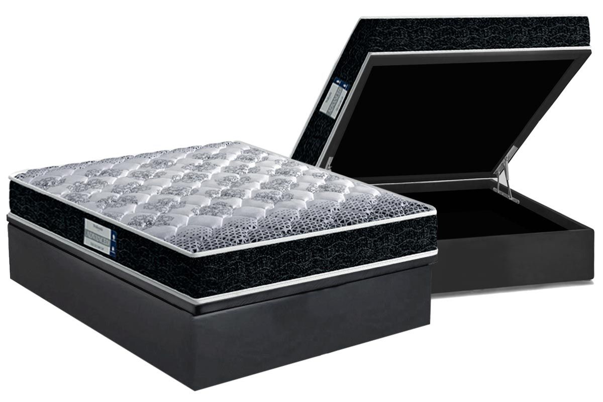 Cama Box Baú CRC +Colchão Ortopédico Tech1500 Probel