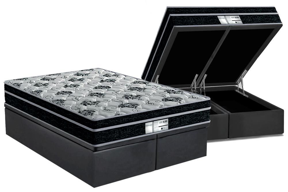 Cama Box Baú CRC +Colchão Molas Born Probel