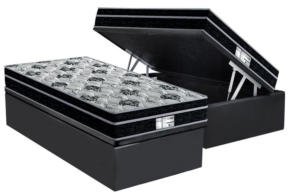 Cama Box Baú CRC +Colchão Molas Born Probel