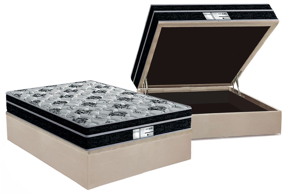Cama Box Baú CRC +Colchão Molas Born Probel