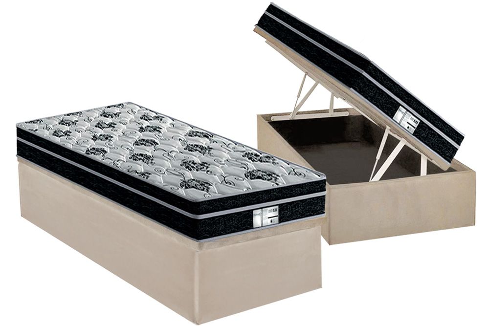 Cama Box Baú CRC +Colchão Molas Born Probel