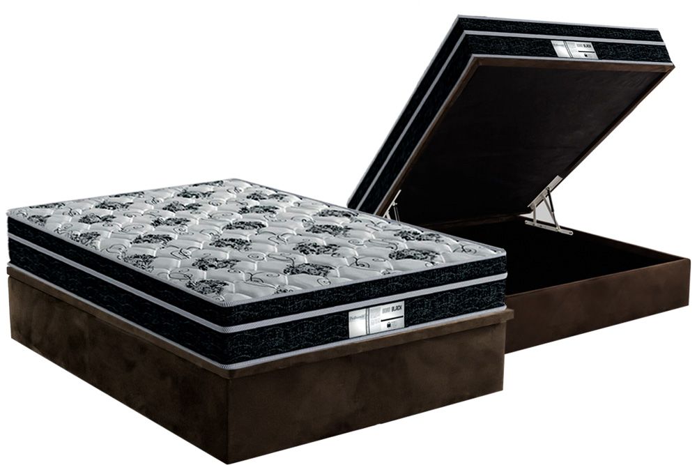 Cama Box Baú CRC +Colchão Molas Born Probel