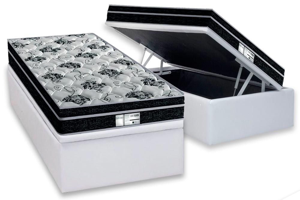 Cama Box Baú CRC +Colchão Molas Born Probel