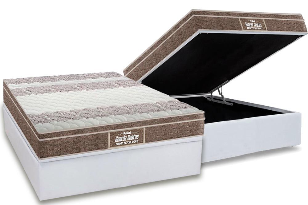 Cama Box Baú CRC +Colchão Ortopédico Intense Probel